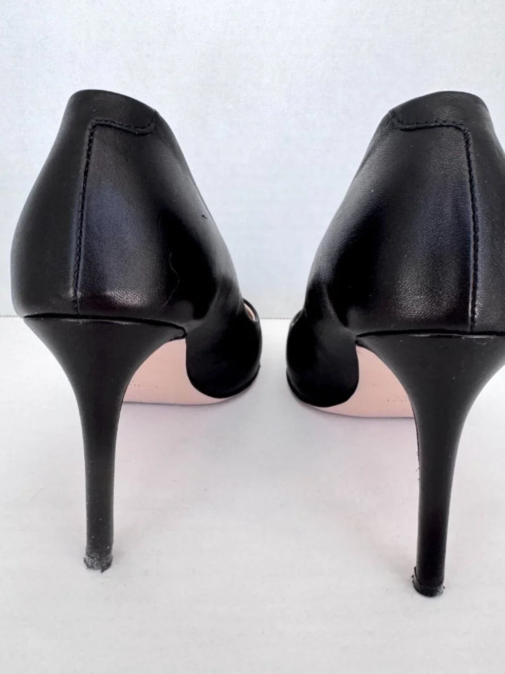 8 by Yoox Womens Pumps Size EU 40 US 9.5 Black Leather Pointy Toe